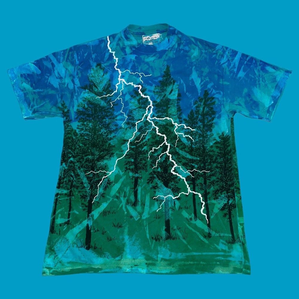 Vintage 1990s Mary Dee Local Color Forest All Over Print Single Stitched L